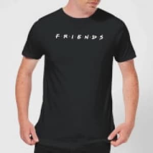 Friends Logo Contrast Mens T-Shirt - Black