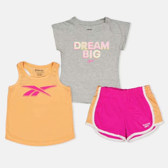 Reebok Top and Shorts Set Cantaloupe female 9-12 Mnth