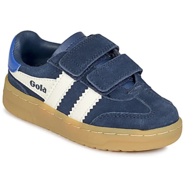 Gola Kids Viper Strap Suede Trainers navy blue/white Baby 35 (2.5 to 3);34 (2);33 (1);31 (12.5 to 13);30 (11.5);29 (11)