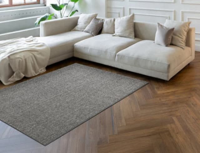 RugsX Casablanca Loom Rug in Grey Size: 150cm x 200cm Grey Unisex 150cm x 200 cm