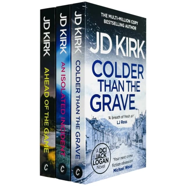 DCI Logan Crime Thrillers 10-12: 3 Book Set By JD Kirk Featuring Ahead Of The Game And An Isolated Incident Lets Buy Books Books