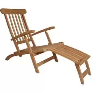 OUT & OUT Lincoln - Garden Patio Sun Lounger- Teak