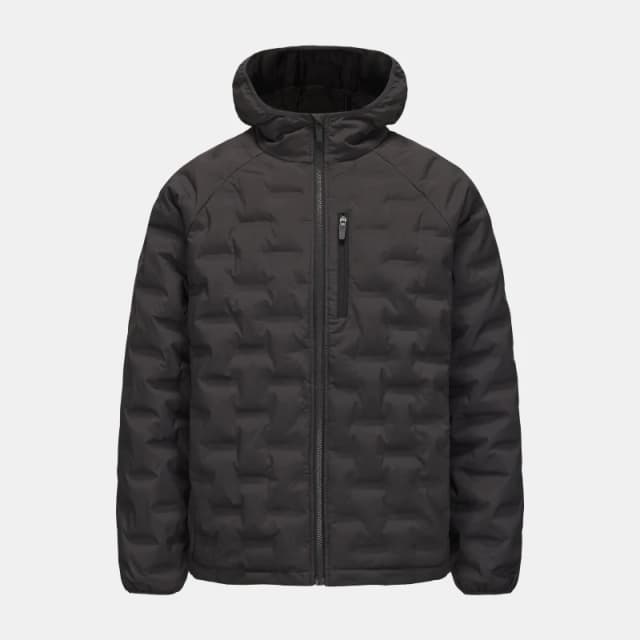 Karrimor Mens Heat-Sealed Hooded Long Sleeve Full Zip Insulated Puffer Jacket Charcoal male S