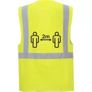 Portwest 2m Social Distancing Executive Vest Yellow 3XL