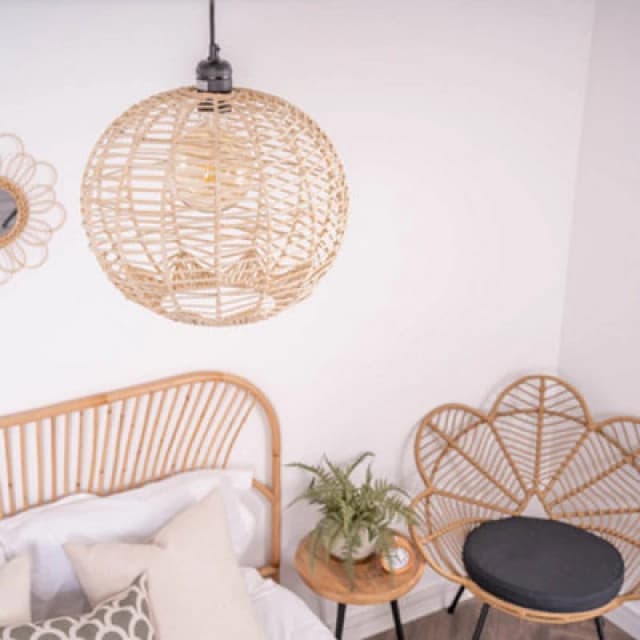 Natural Rattan Sphere Pendant Shade