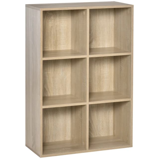 Homcom Cubic Cabinet Bookcase Storage Shelves - Oak 836-369AK