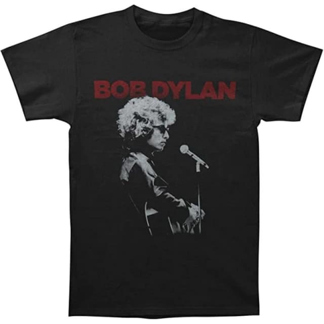Bob Dylan Mens Sound Check T-Shirt in Black Size: XL Black Male XL