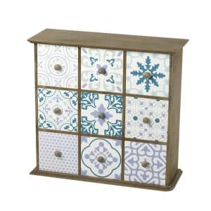 Decorative Nine Drawer Wooden Cabinet By Heaven Sends