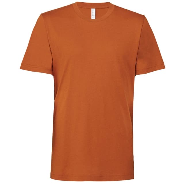 Bella + Canvas Mens Jersey Crew Neck T-Shirt in Amber Size: XS Amber Male XS