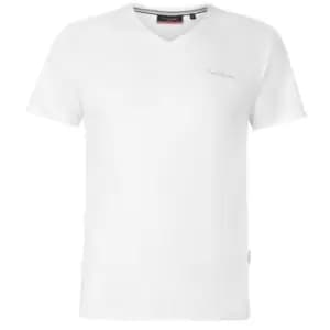 Reebok V Neck T Shirt Mens - White