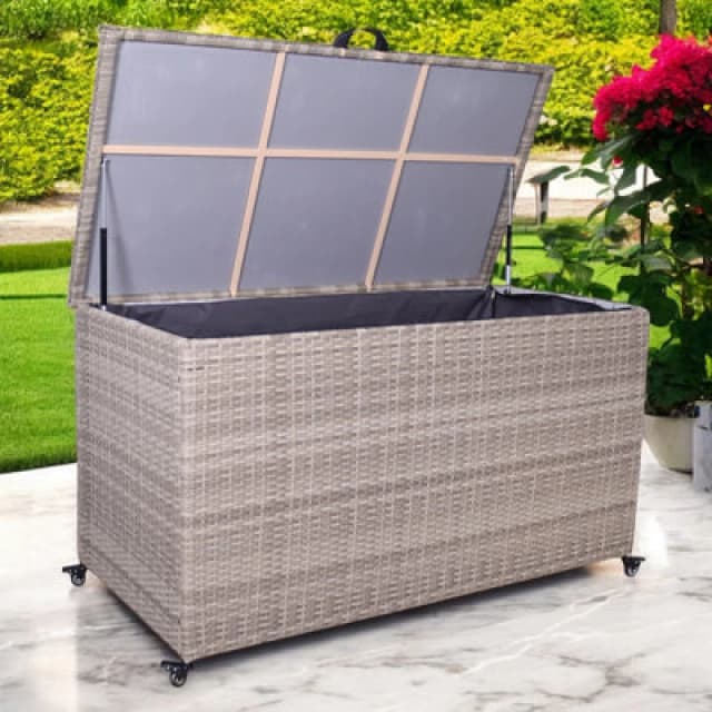 Royalcraft Natural Weave Kd Cushion Storage Box 510L