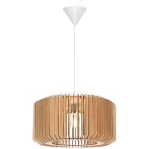 Nordlux Asti Wire Frame Pendant Ceiling Light Nature E27