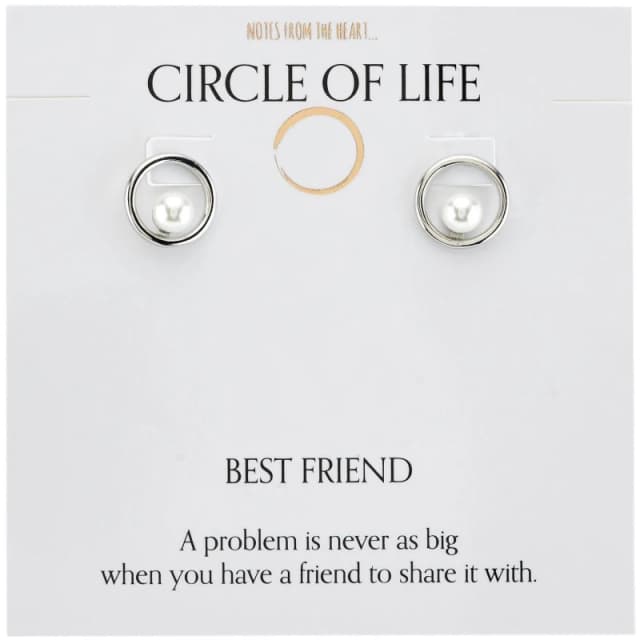 Notes From The Heart NFTH BEST FRIEND CIRCLE OF LIFE Silver unisex One Size