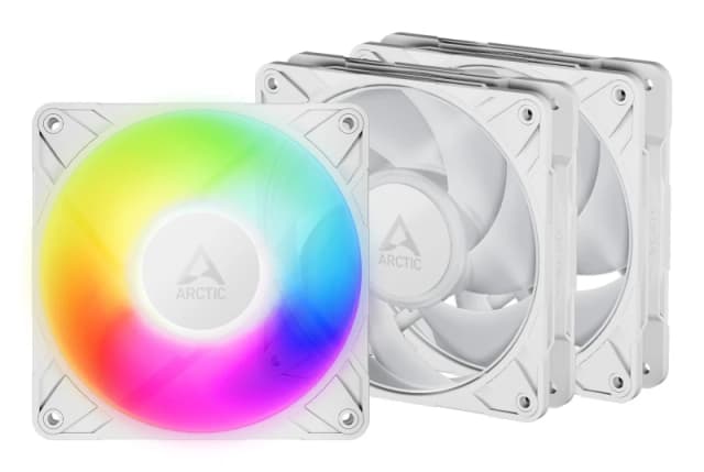ARCTIC Freezer P12 Pro A-RGB (White) - 3 Pack 120 mm A-RGB PWM Fan wit