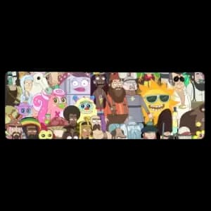Rick and Morty Parasites Gaming Mouse Mat - Medium