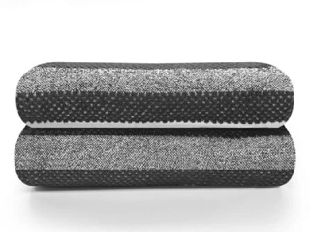 Gc Gaveno Cavailia Stripe Bath Sheet 90X140 Towels Charcoal Set Of 2 Fast Drying & Water Absorbent Hotel Quality Cotton Towels Set