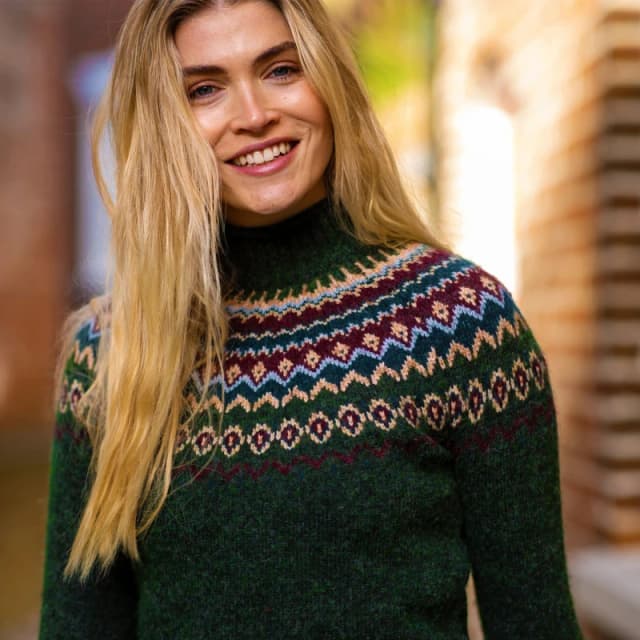 Brakeburn Woodland Jumper Green female UK 10