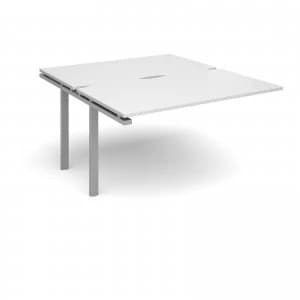 Adapt II Add On Units Back to Back 1400mm x 1600mm - Silver Frame whi