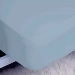 Belledorm 200 Thread Count 100% Egyptian Cotton 12" Deep Fitted Sheet, Ocean, King