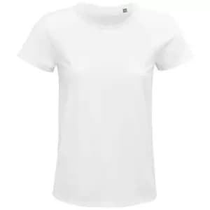 SOLS Womens/Ladies Crusader Organic T-Shirt (L) (White)