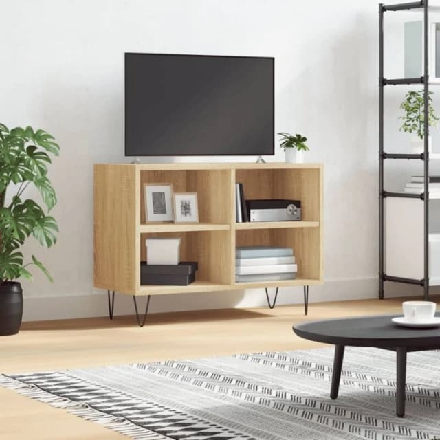 Vidaxl TV Cabinet Sonoma Oak 69.5X30X50 Cm Engineered Wood, Brown 826967