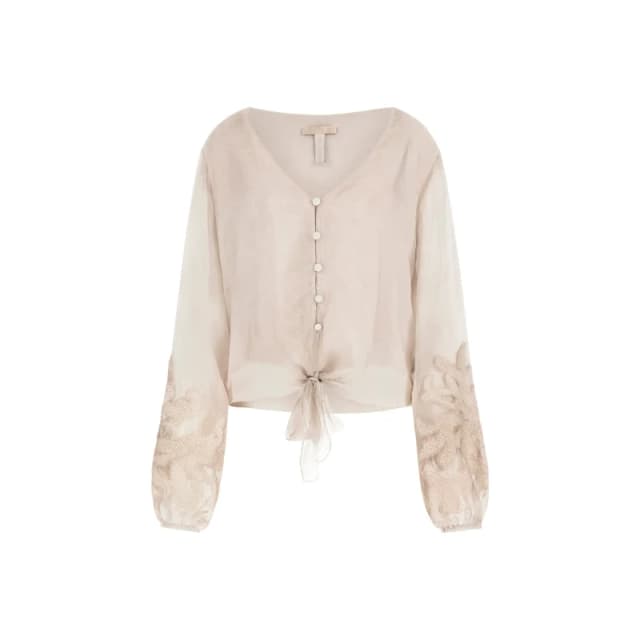 Guess Long sleeve blouse For Her Guess Camilla Garment Beige Female L