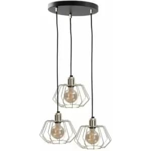 Keter Laya Cluster Pendant Ceiling Light Gold, 32cm, 3x E27
