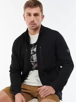 Barbour International Engine Zip Thru Sweat - Black, Size 2XL, Men