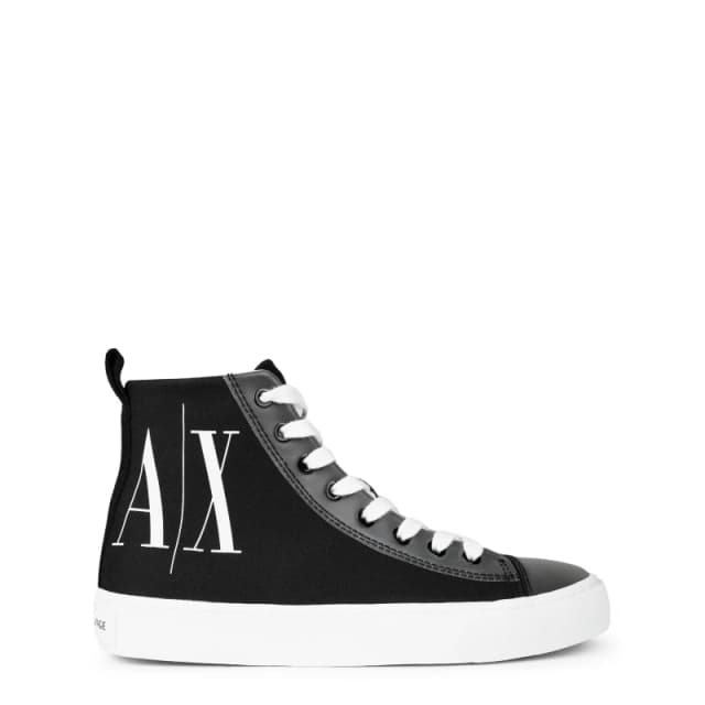 ARMANI EXCHANGE Canvas High Tops - Black 2