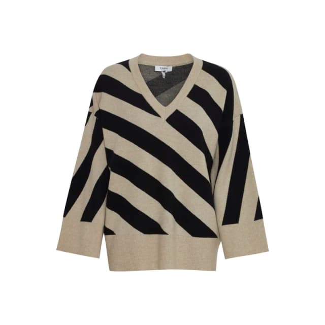 b.Young Womens v-neck sweater b.young Miran Noir Female S