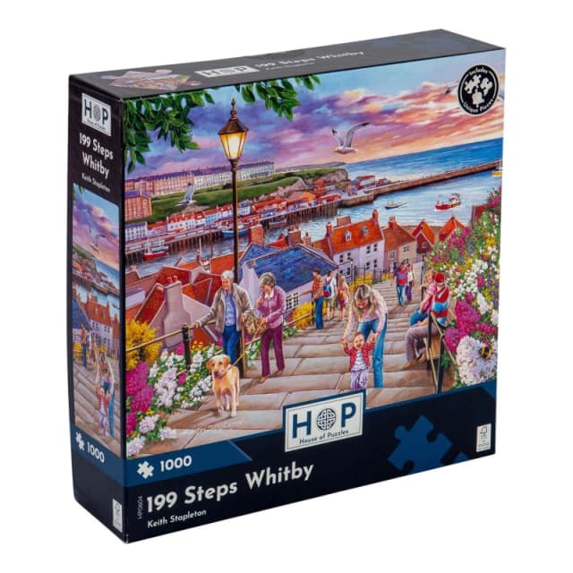 The House Of Puzzles 199 Steps Whitby, 1000 Piece Jigsaw Puzzle Multi unisex