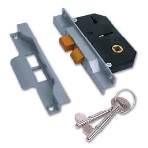 Union 2 Lever Sash Lock Rebated