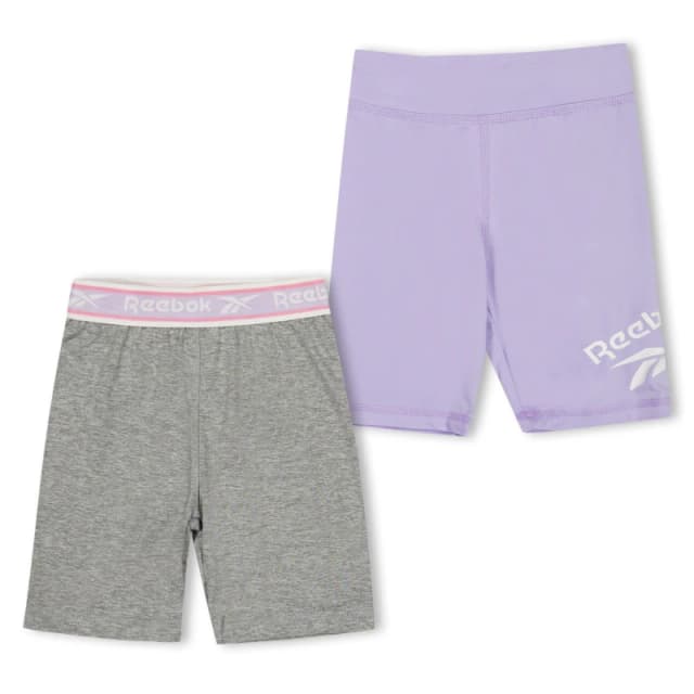 Reebok Kids Jersey Jogger Shorts Lavender female 7-8 (S)