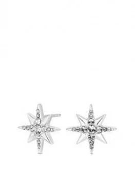 Simply Silver Swarovski North Star Stud Earrings