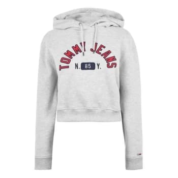 Tommy Jeans Logo Hoodie - Pale GREY HTR