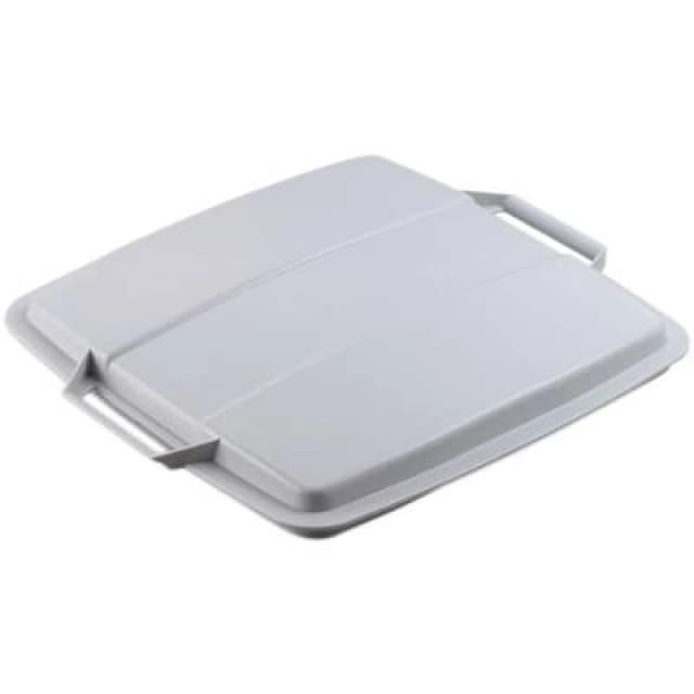 Durable Durable DURABIN ECO 90L Recycled Plastic Square Bin Lid - Grey Grey