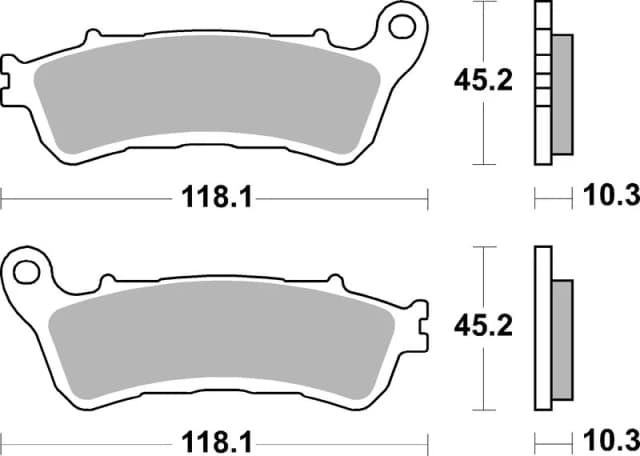 Brembo S.p.A. Sintered Brake pads - 07HO66SP