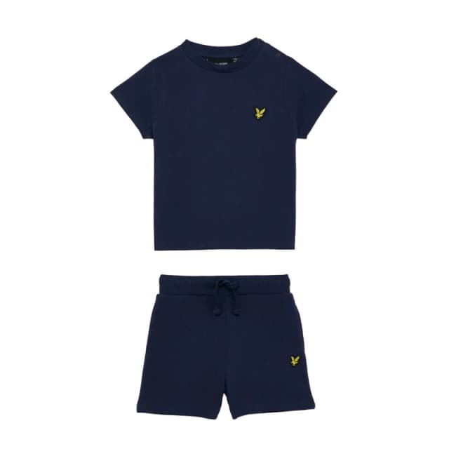 Lyle and Scott Lyle Tee Short Set In62 Navy Z99 male 12-18 Mnth