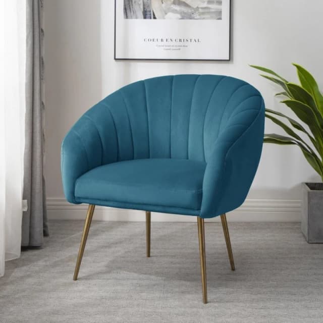 Artemis Home Helena Accent Chair in Teal Size: Armchair Teal Unisex Armchair