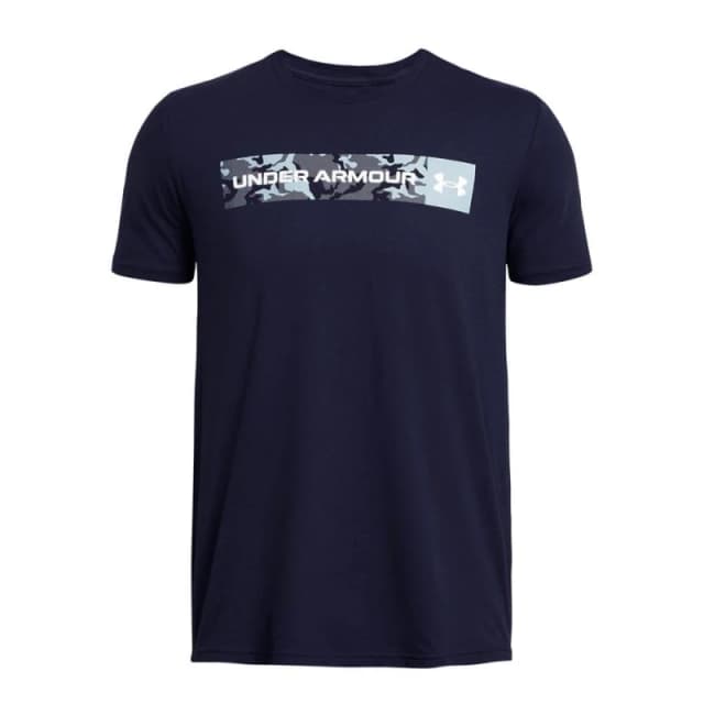Under Armour Camo Chest Stripe T-Shirt - Blue Blue S