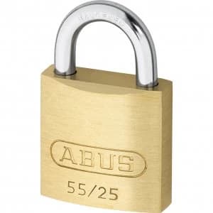 Abus 55 Series Basic Brass Padlock 25mm Standard