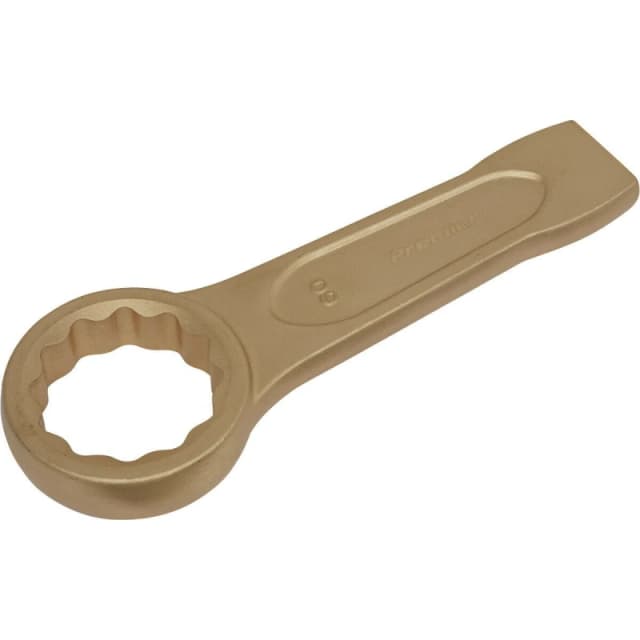 Loops 60mm Ring End Slogging Spanner - Non-Sparking - Short Profile Striking End Multi