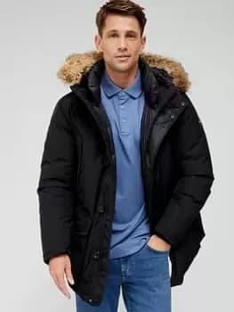 BOSS Donstantini Parka - Black, Size 52=Uk42, Men