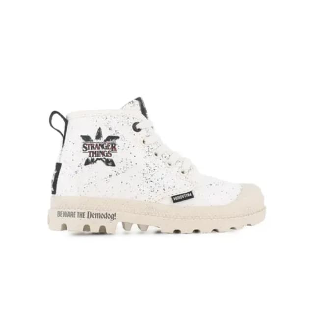Palladium Pampa Demodog Kid X Stranger Things High Top Trainers White Women 29 (11);30 (11.5);31 (12.5 to 13);32 (13.5);33 (1);34 (2);35 (2.5 to 3)
