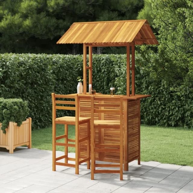 VIDAXL 3 Piece Garden Bar Set Solid Wood Acacia Vidaxl 8720287143086
