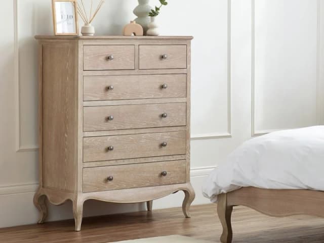 Julian Bowen Camille Limed Oak 42 Drawer Chest of Drawers