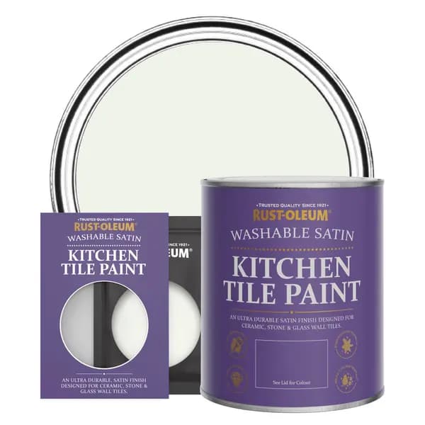 Rust-Oleum Kitchen Tile Paint, Satin Finish - STEAMED MILK - 750ml