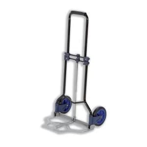 5 Star Facilities Hand Trolley Folding Capacity 70KG Foot Size W480mm x L470mm Black