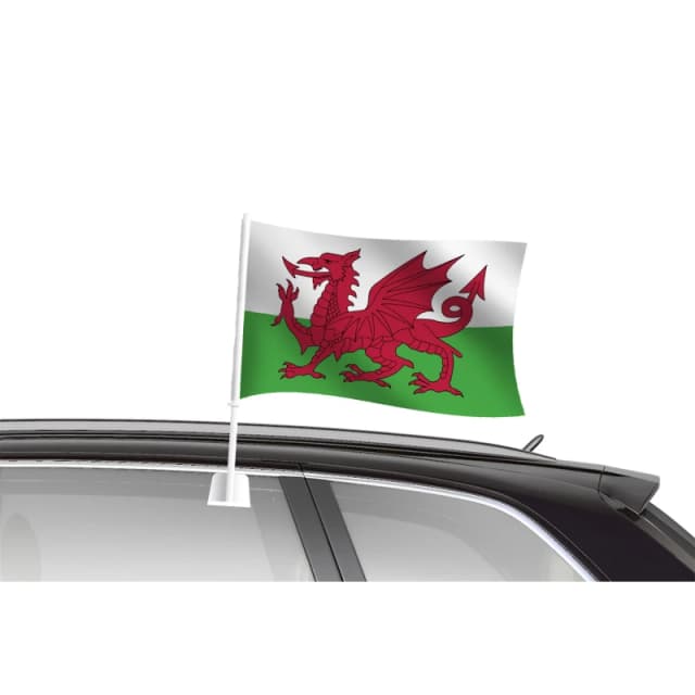 Team Car Flag - Red Red One Size