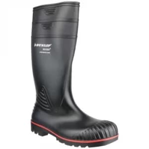 Acifort Heavy Duty Full Safety Wellington Black Size 7